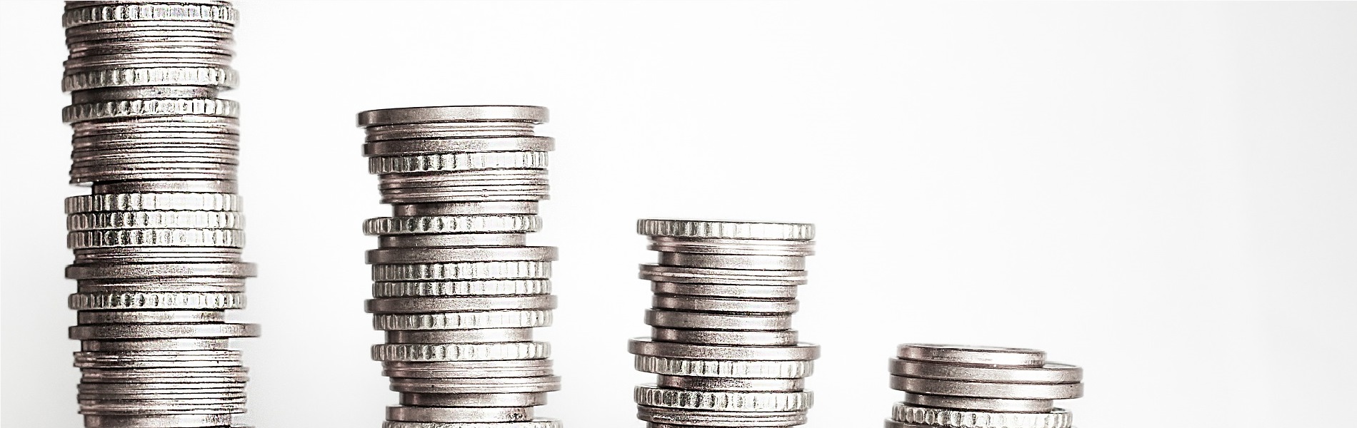 Geld munten opgestapeld