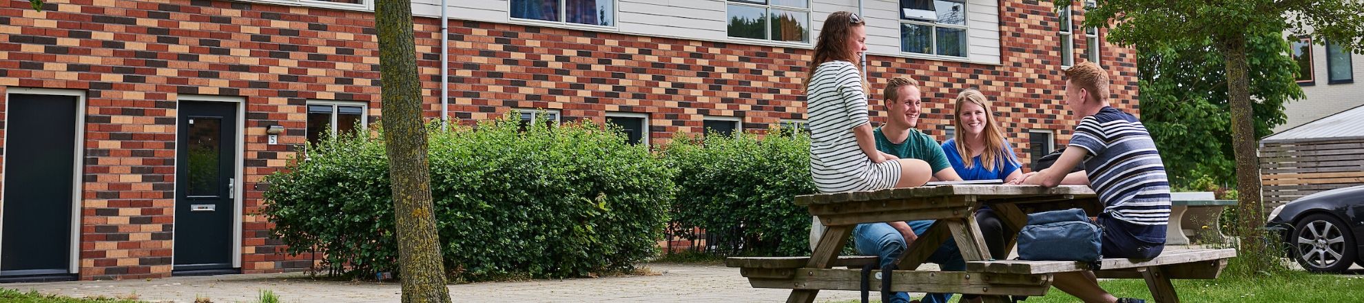 Studenten campus studentenhuisvesting Aeres Hogeschool Dronten