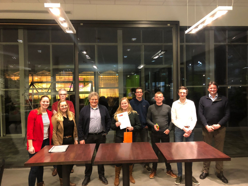 Studenten schrijven ondernemingsplan en winnen junior adviseur prijs van Agrivaknet