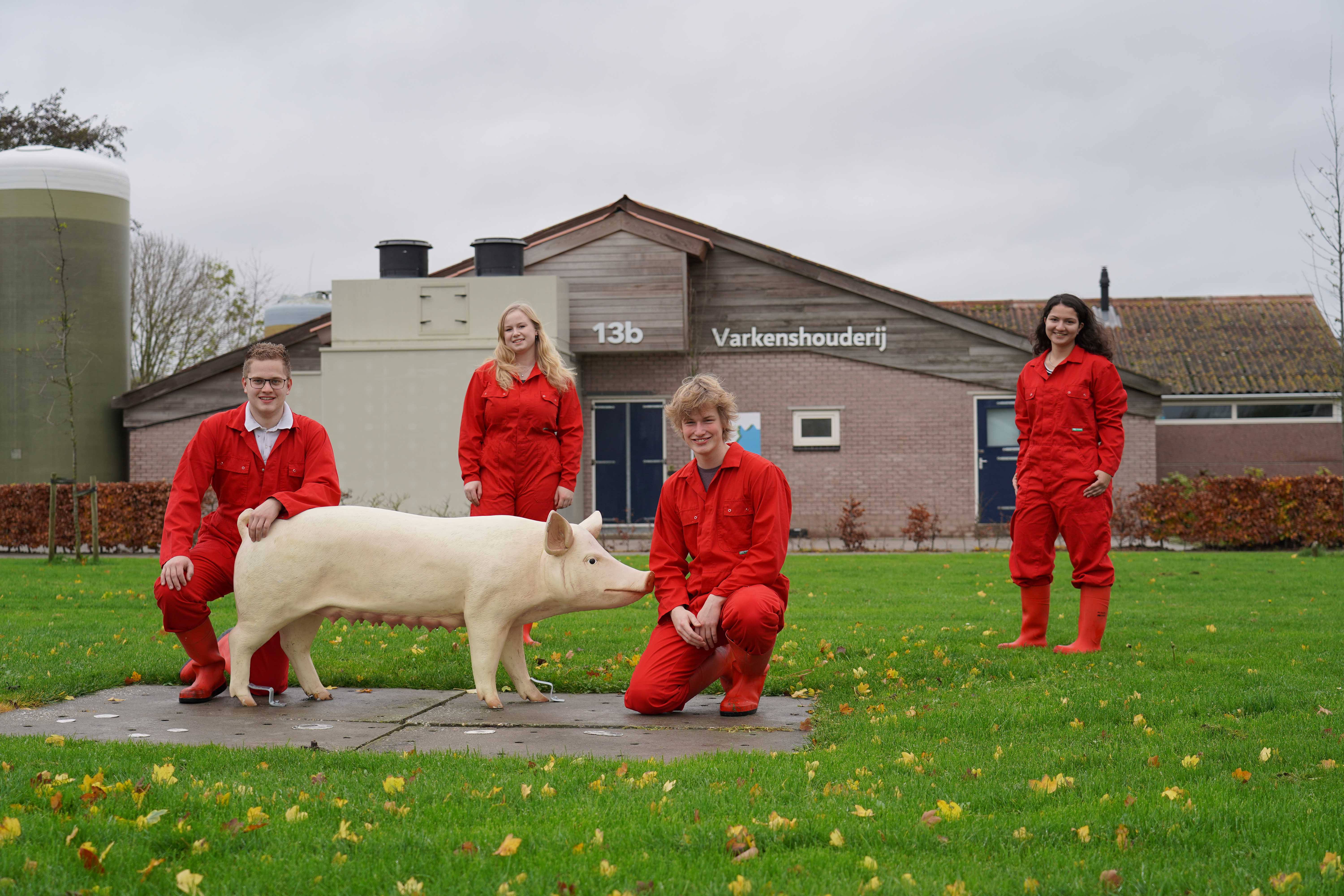 Aeres Hogeschool Dronten Aeres Farms varkensstal WellFarrowing vrijloop kraamhokken