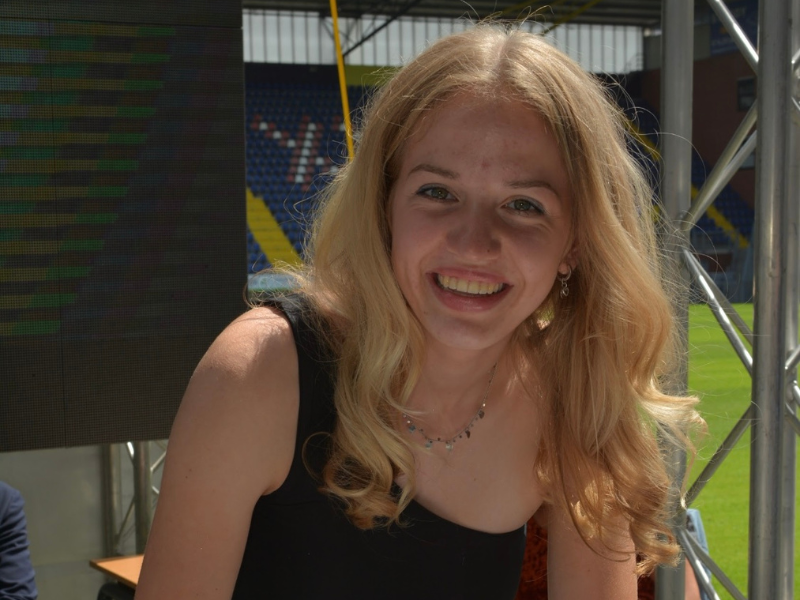 Toegepaste Biologie student Terra Ritburg stagiaire bij het lectoraat Human Animal Interactions van Aeres Hogeschool Dronten