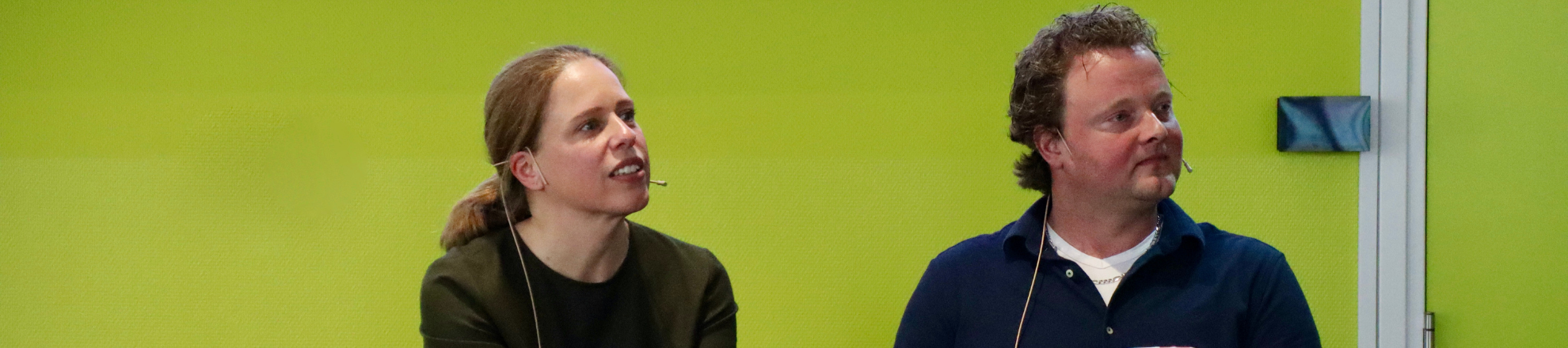 Carola Schouten en Gertjan Stokkers tijdens de Life Lezing 2024