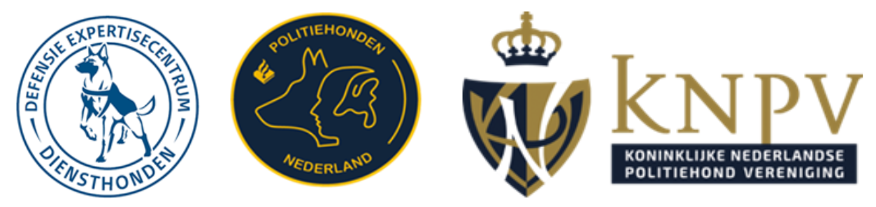 Logo Defensie Expertisecentrum, Politiehonden Nederland, KNPV