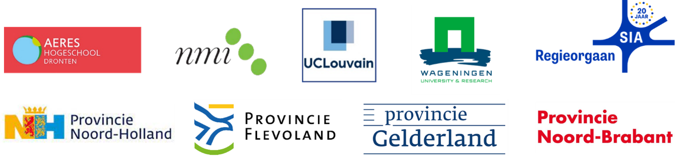 Logo's van de samenwerkende partijen.