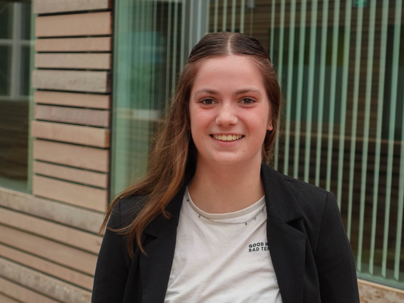 Janne van Thiel, student bij Aeres Hogeschool Dronten