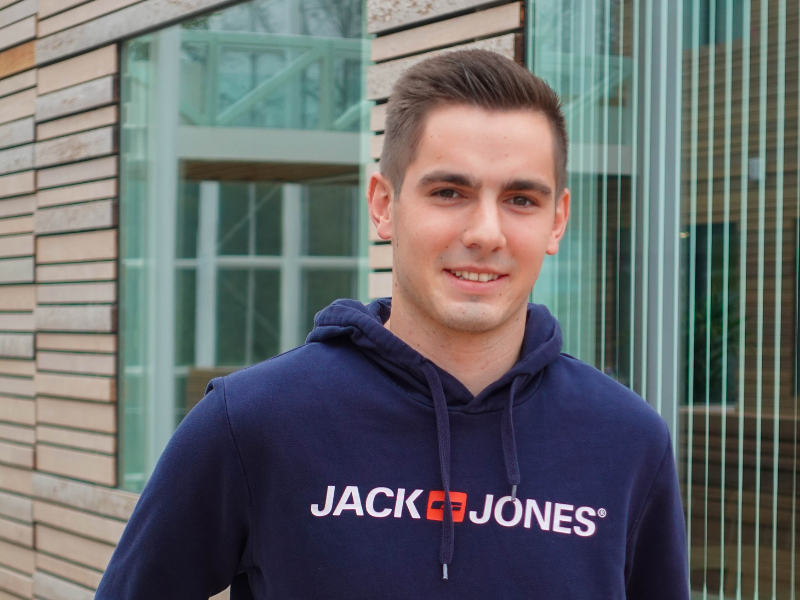 Niek van Thiel, student bij Aeres Hogeschool Dronten