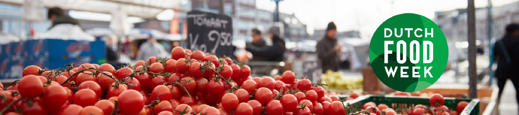 Banner Dutch Food Week met logo