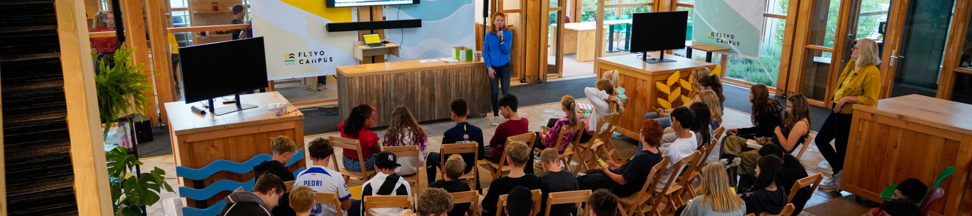 Aftrap project jong leren eten in het natural pavillion in almere