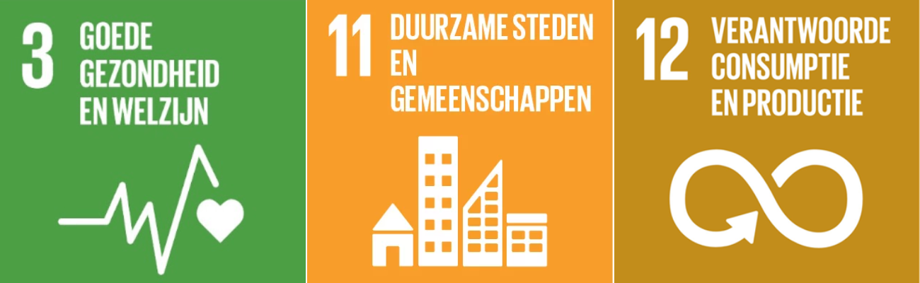 SDG 3, 11 en 12
