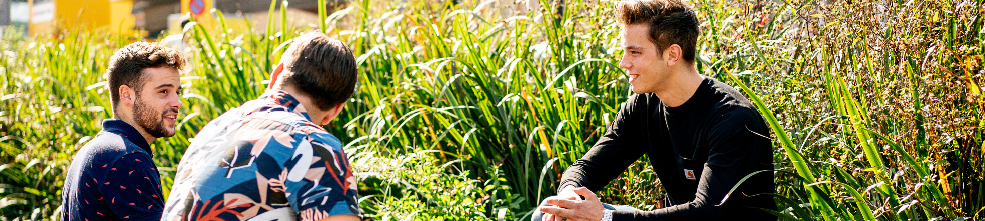 Studenten in gesprek