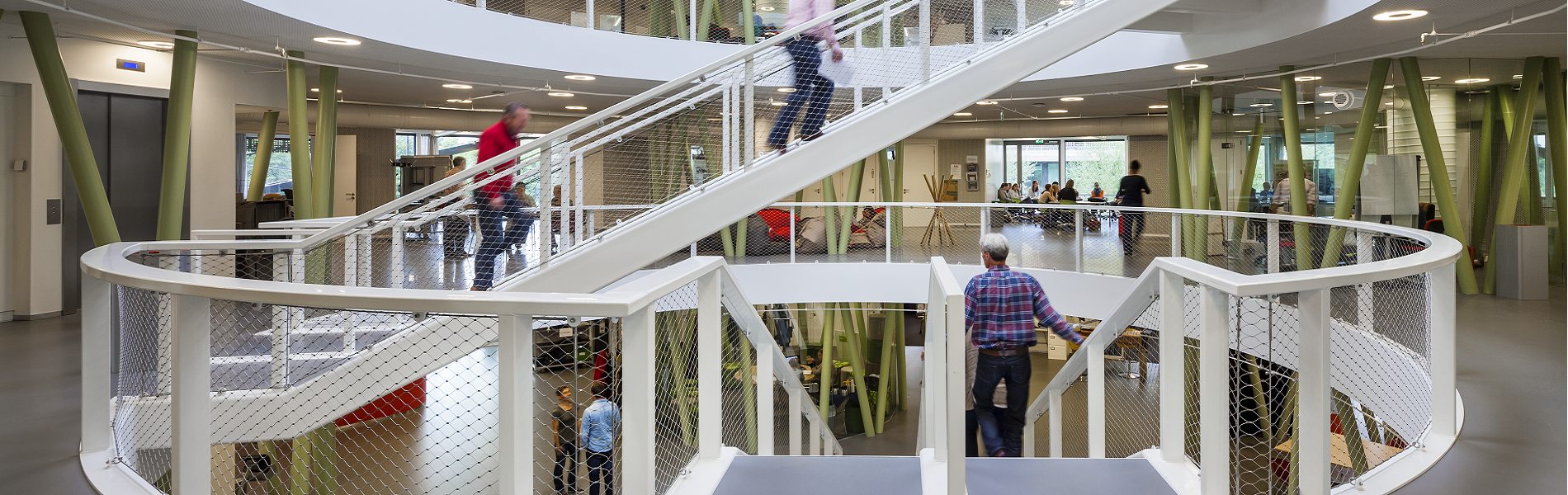 Aeres Hogeschool Wageningen binnenkant trap
