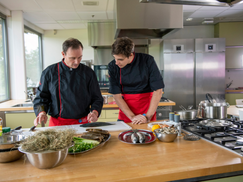 studenten horeca klaslokaal