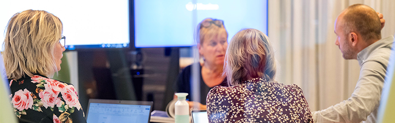 Deeltijdstudenten overleggen in Wageningen